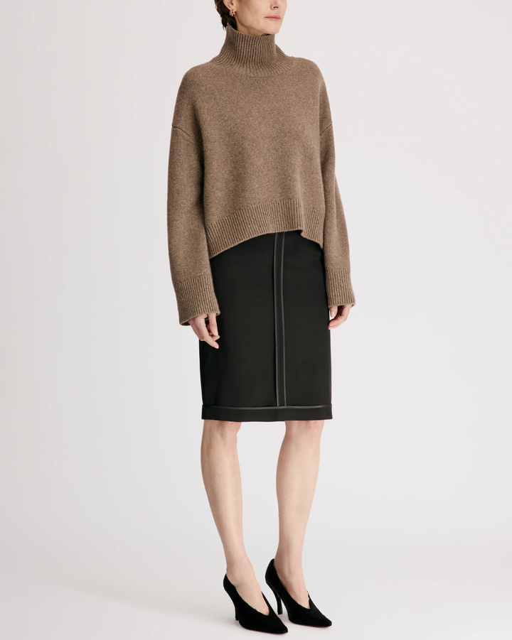 Jonah Turtleneck Sweater | Nutmeg Melange