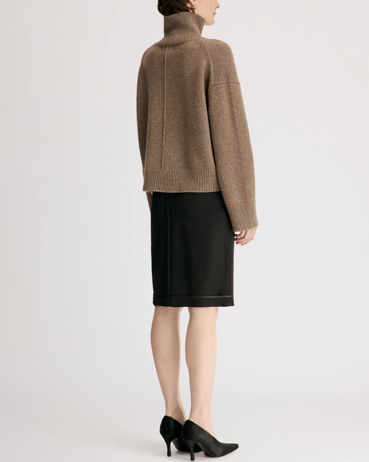 Jonah Turtleneck Sweater | Nutmeg Melange