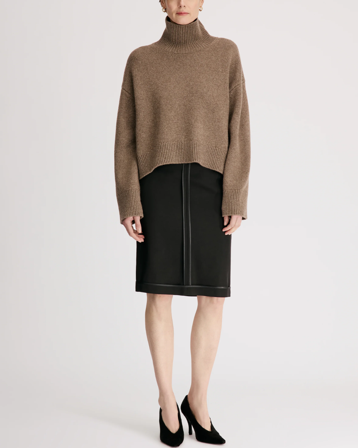 Jonah Turtleneck Sweater | Nutmeg Melange