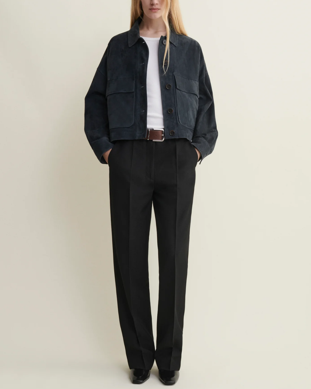 Miri Lamb Suede | Dark Navy