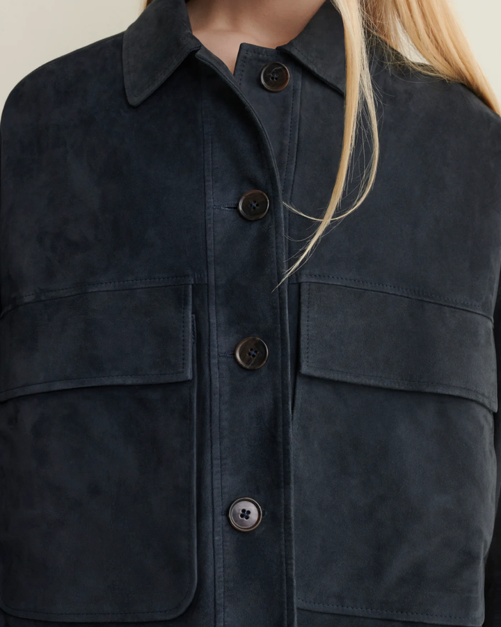 Miri Lamb Suede | Dark Navy