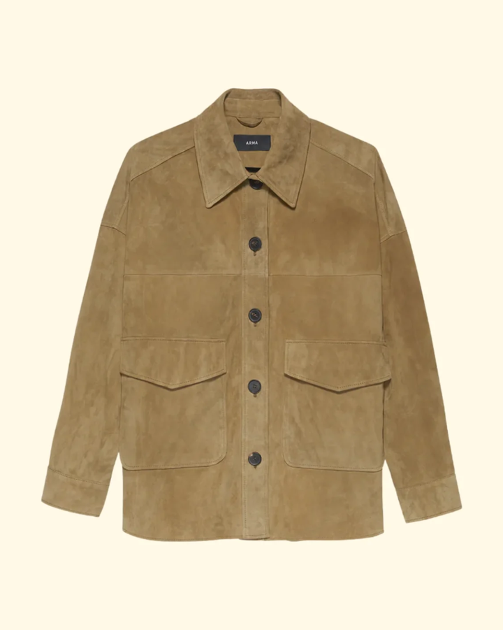 Kaylee Suede Jacket | Olive