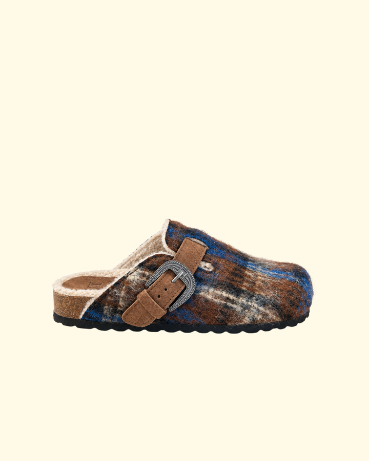 Scarpe Birken | Blue/Brown Plaid