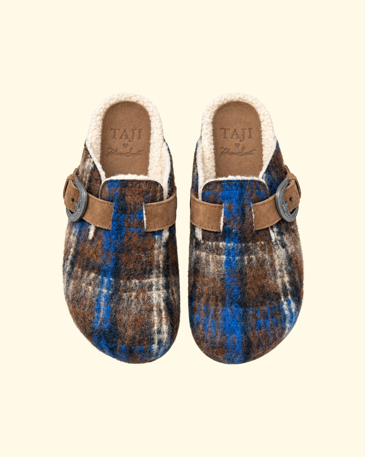 Scarpe Birken | Blue/Brown Plaid