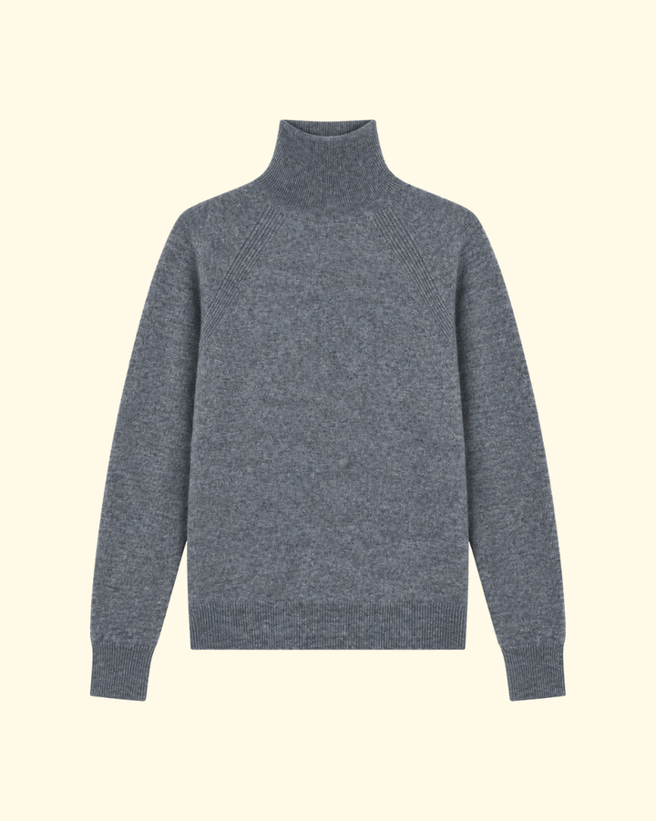 High Neck Sweater | Grey
