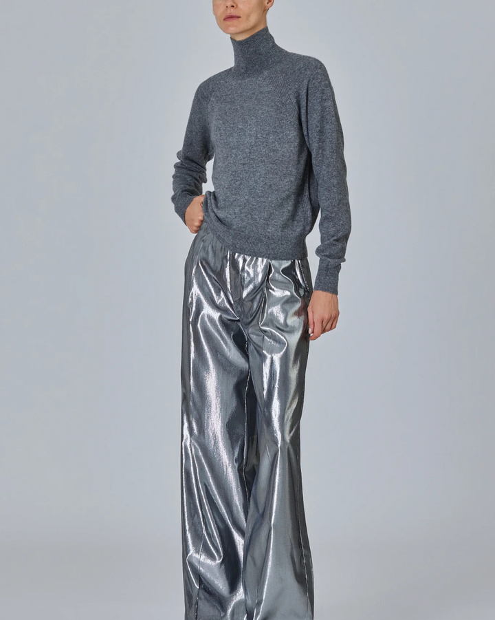 High Neck Sweater | Grey