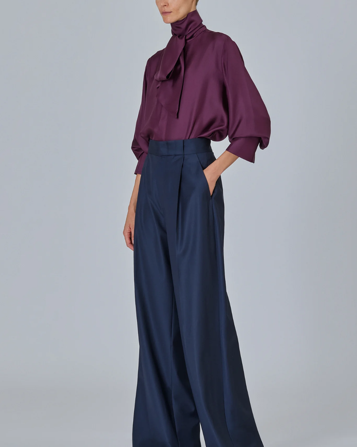 Shirt W Scarf | Bordeaux