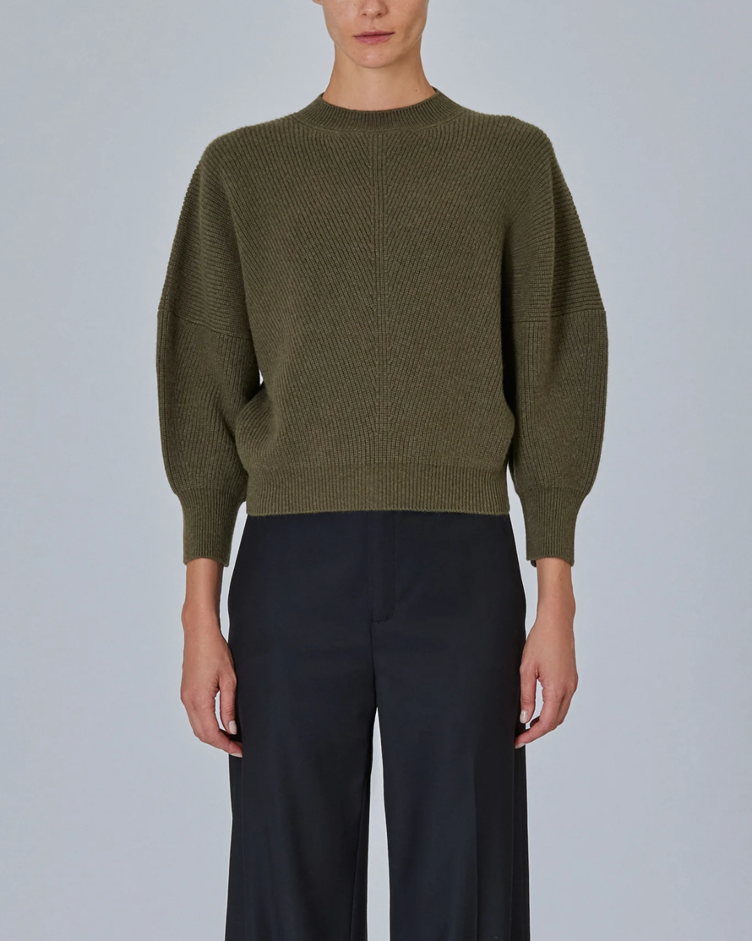 Mina ER Batwing Sweater | Dark Military