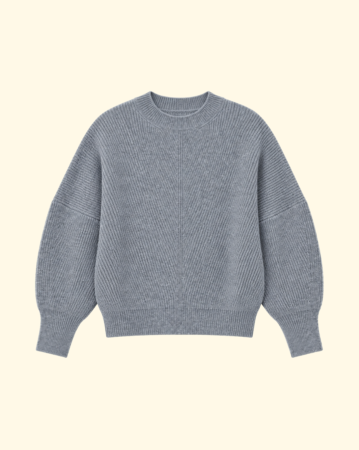 Mina ER Batwing Sweater | Medium Grey