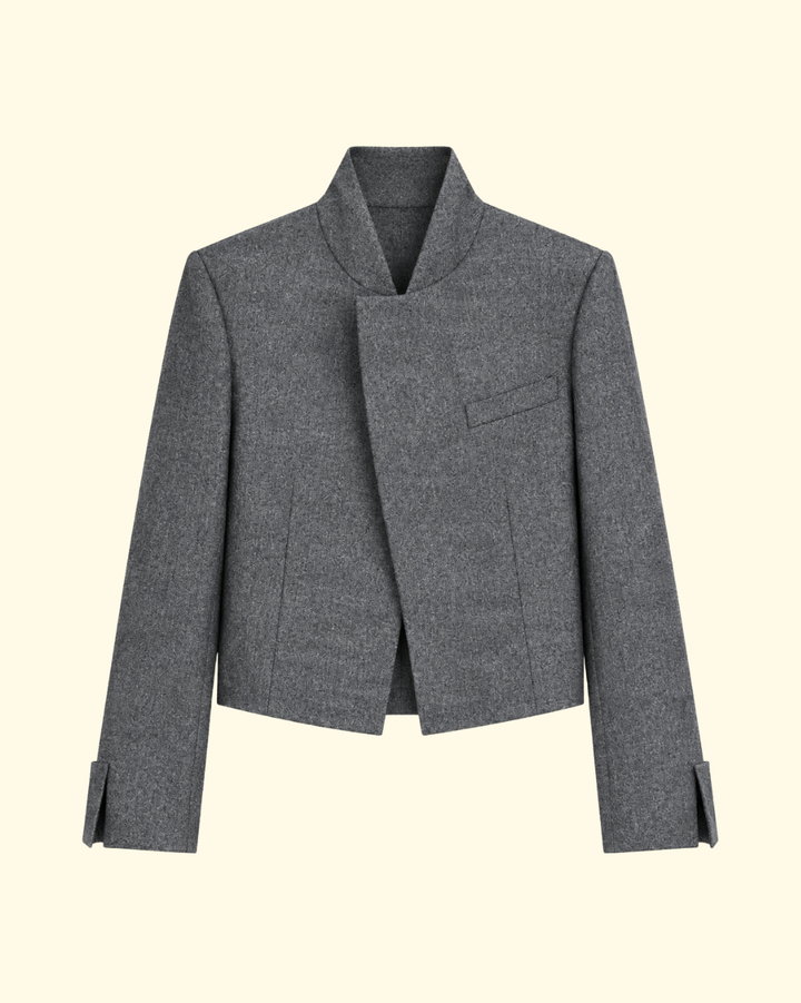 Lauren Cropped Jacket | Grey