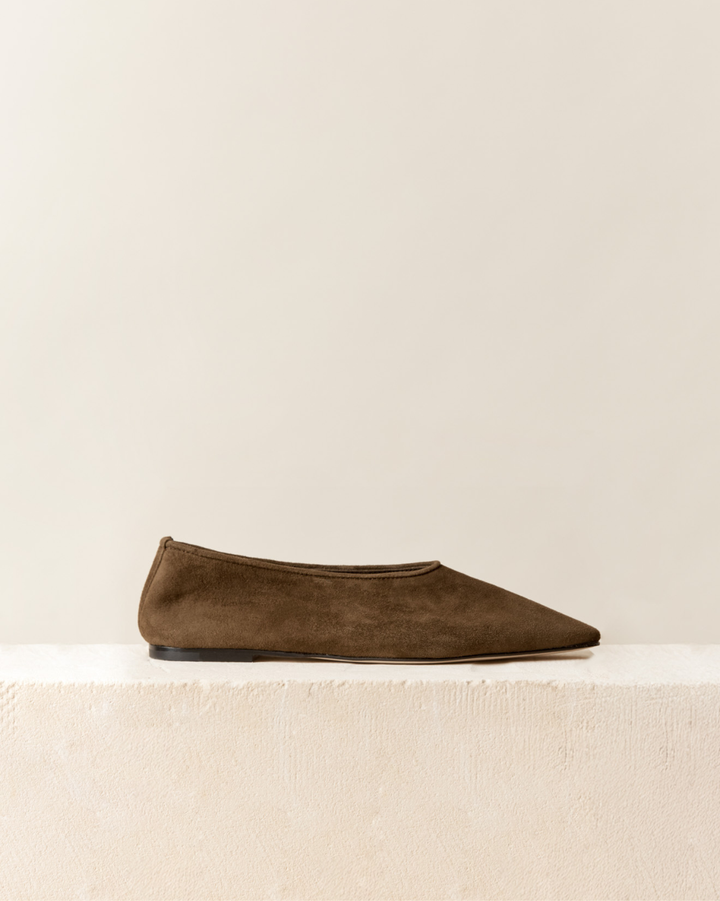 Topo Flat | Moss Suede