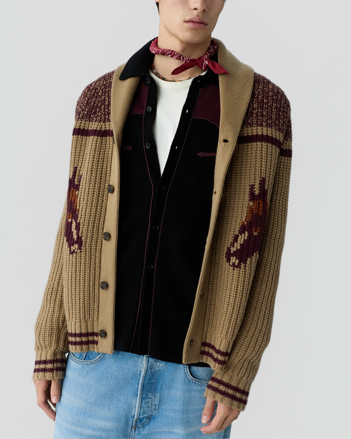 Rodeo Cardigan | Camel Combo