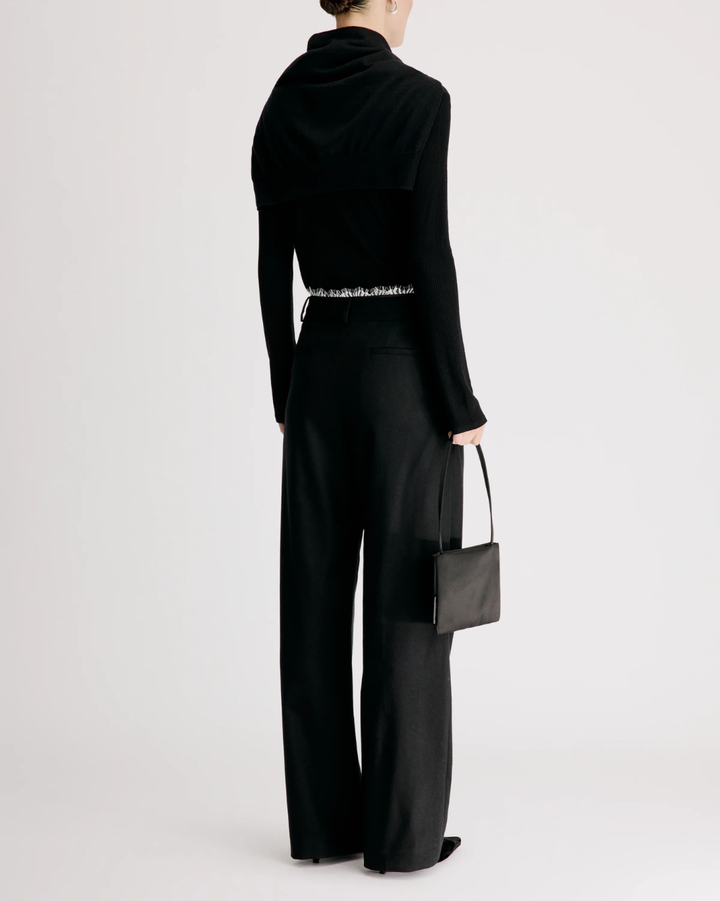 Saul Tailored Pant W/Lace | Black