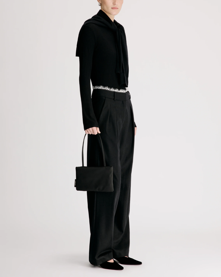 Saul Tailored Pant W/Lace | Black