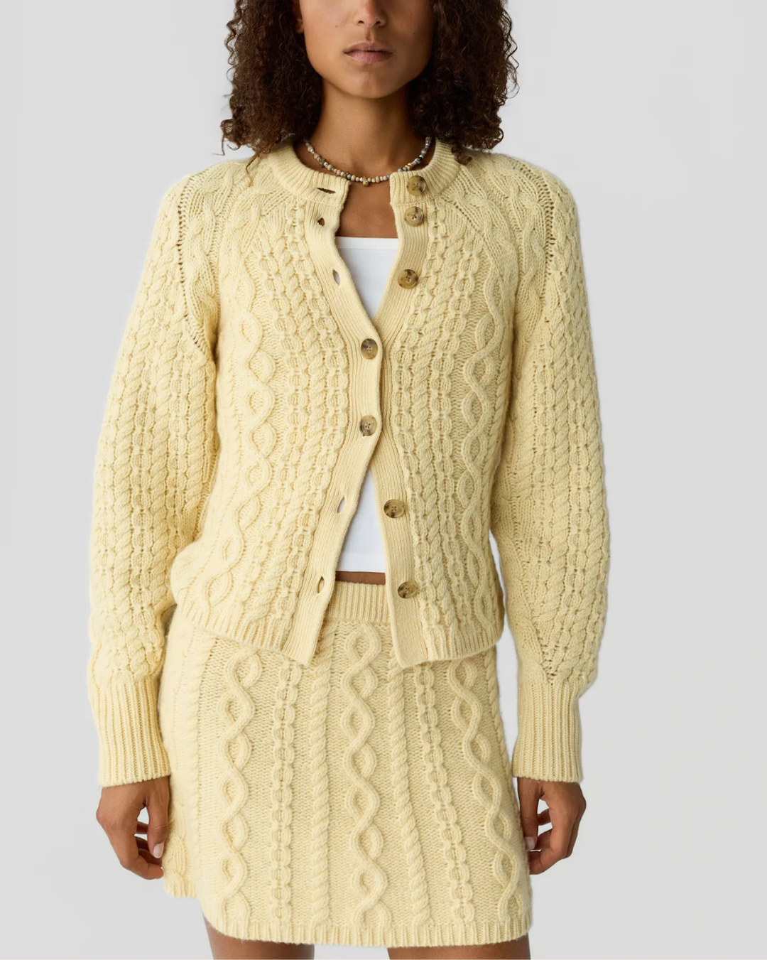 Cable Sculpted Cardigan | Butter