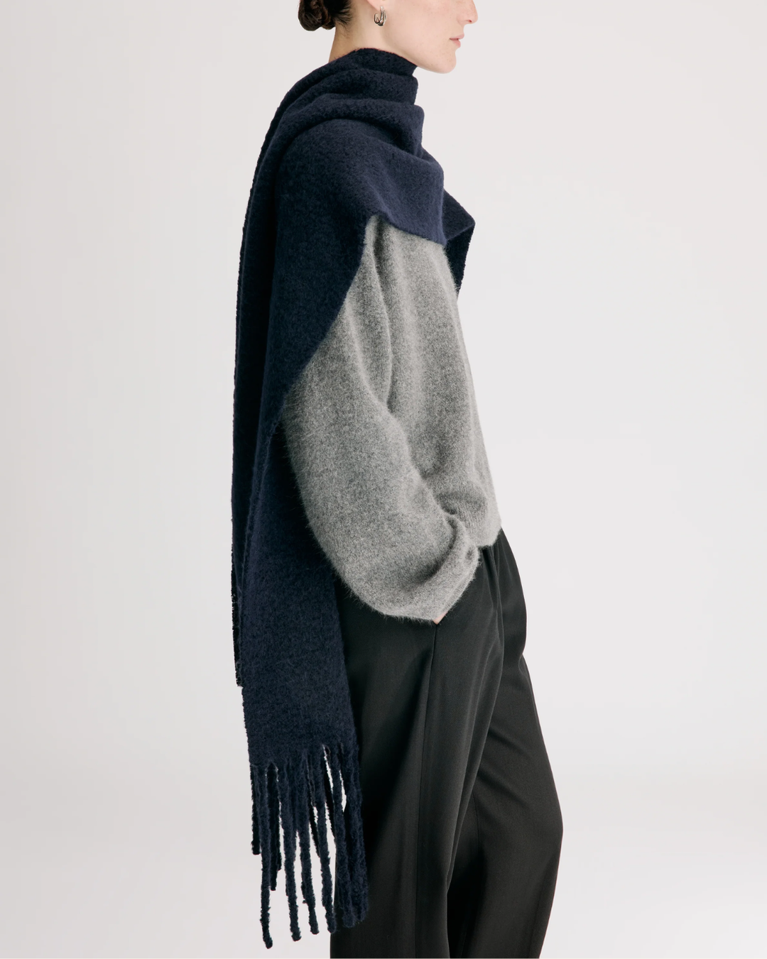 Santo Alpaca Scarf | Navy