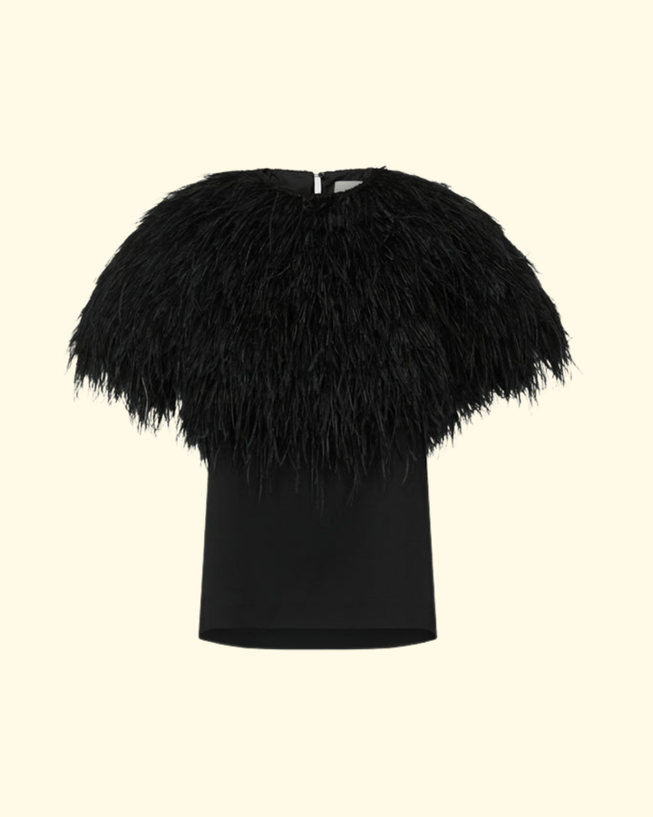 Iona T-Shirt W / Feathers | Black
