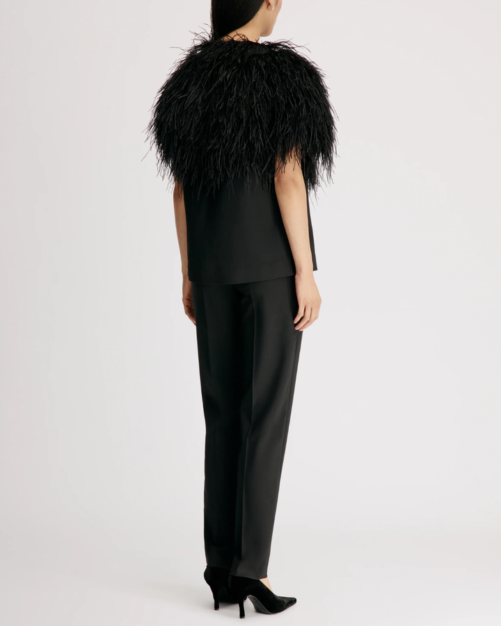 Iona T-Shirt W / Feathers | Black