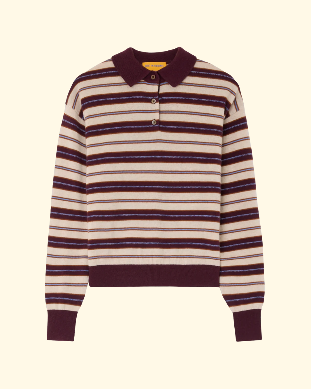 Collegiate Stripe Polo | Fig Combo