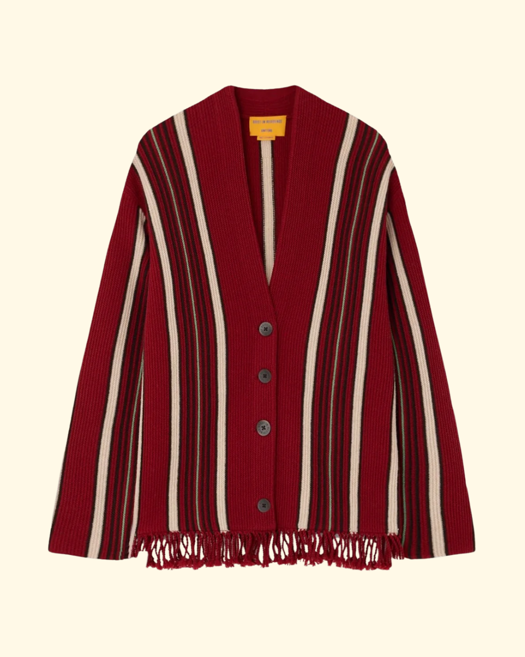Handloom Cardigan | Carmine Combo