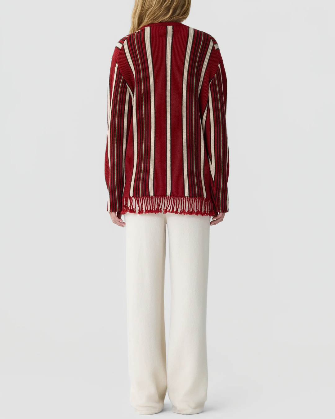 Handloom Cardigan | Carmine Combo