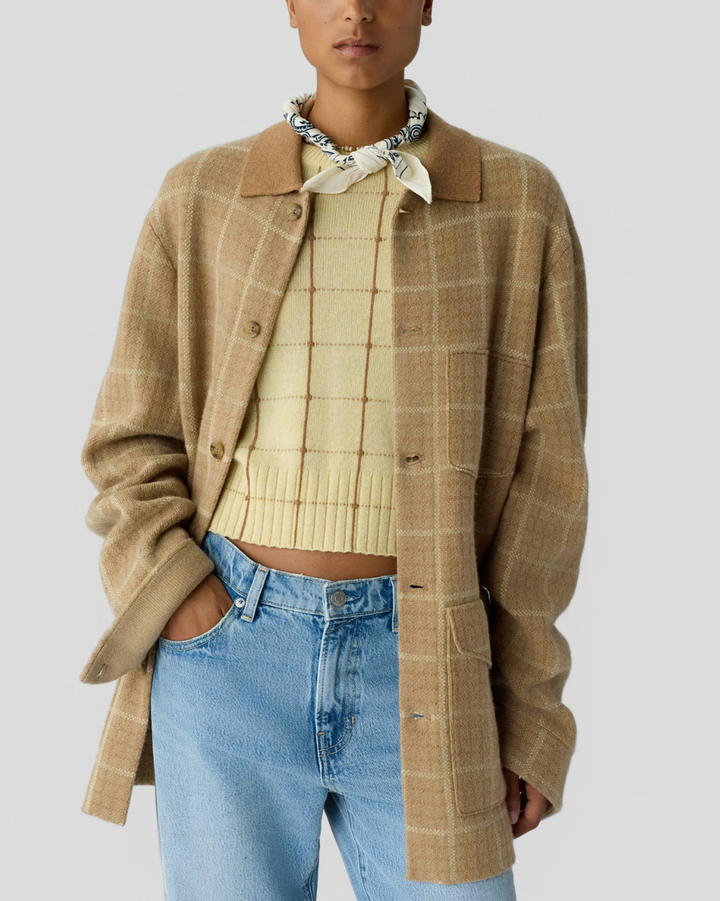 Tartan Industry Jacket | Camel Combo