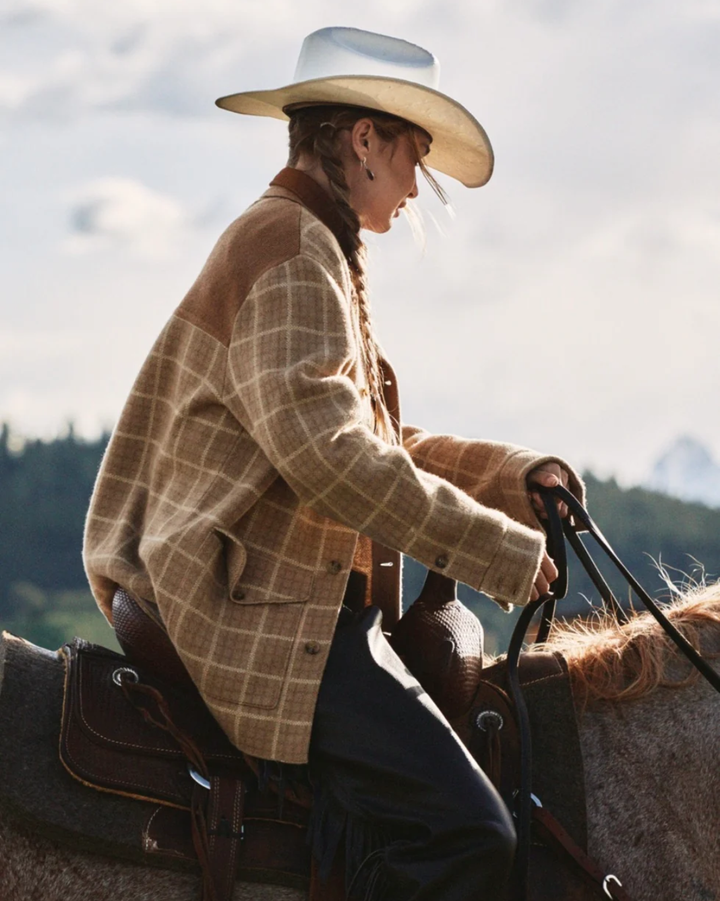 Tartan Industry Jacket | Camel Combo