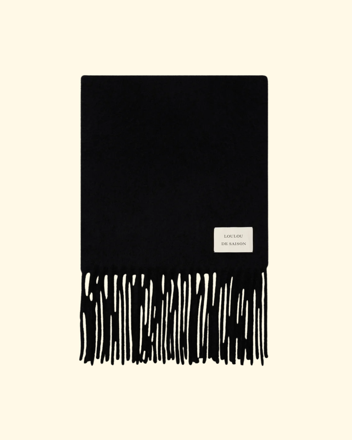 Santo Alpaca Scarf | Black