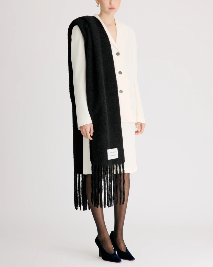 Santo Alpaca Scarf | Black