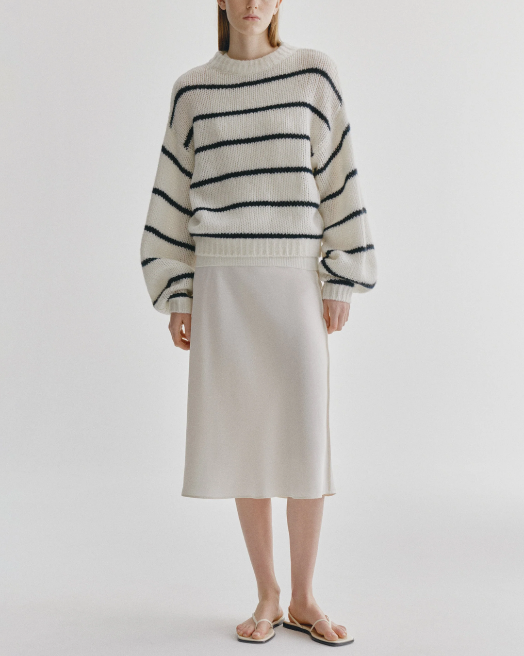 Sabelle Stripes Sweater | Cream/ Black/ Navy Stripes
