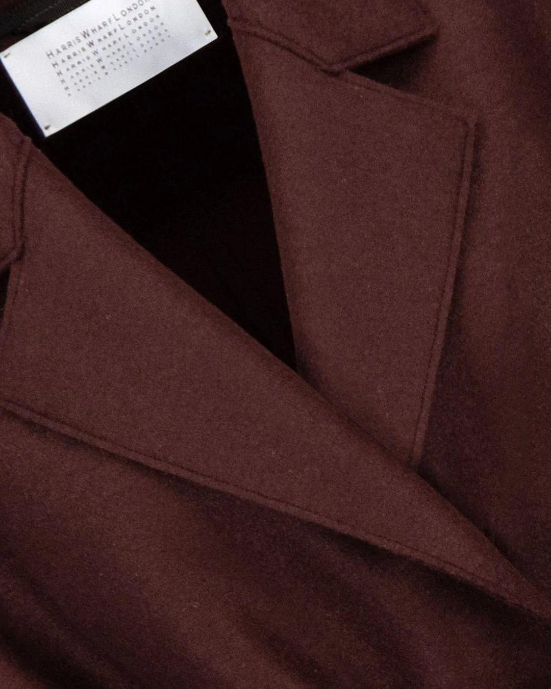Puff Sleeves Coat Pressed Wool | Cinabre