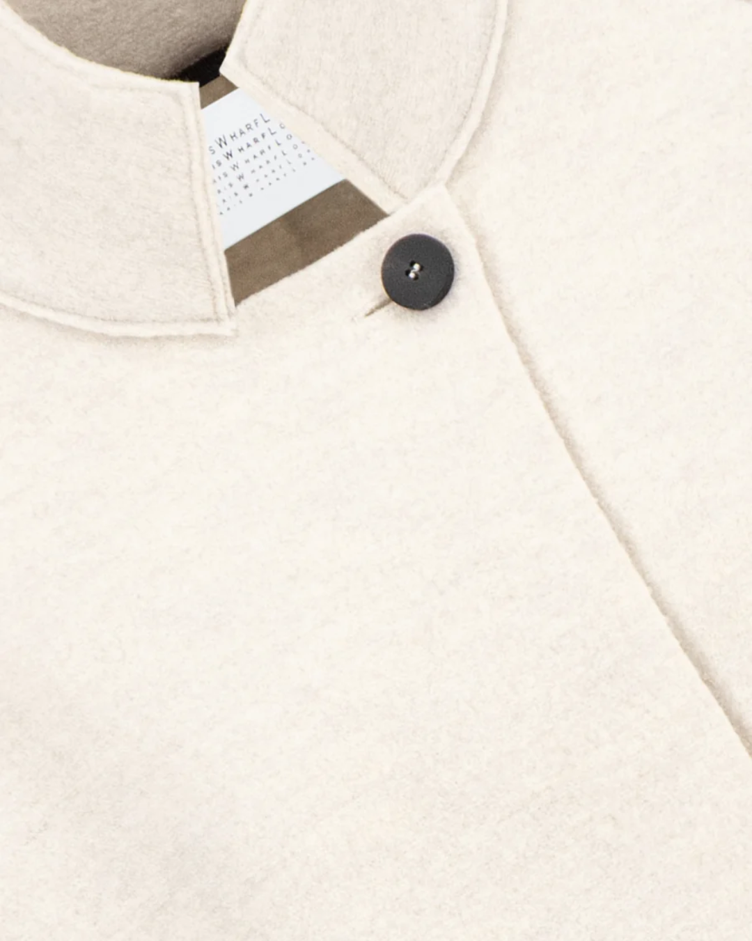 Raglan Cape Boiled Wool | Oat Melange