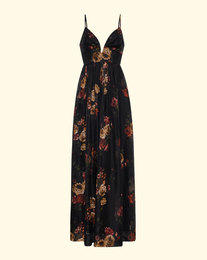 Pero Gown Dress | Ariana Flora Black