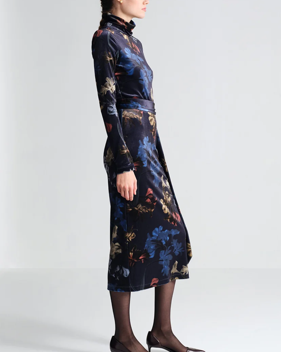 Piper Dress | Elysian Flora Navy