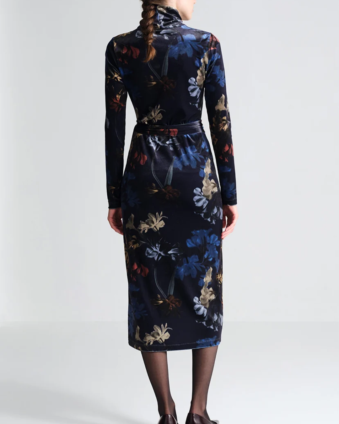 Piper Dress | Elysian Flora Navy