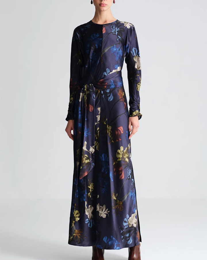 Montgommery Dress | Elysian Flora Navy
