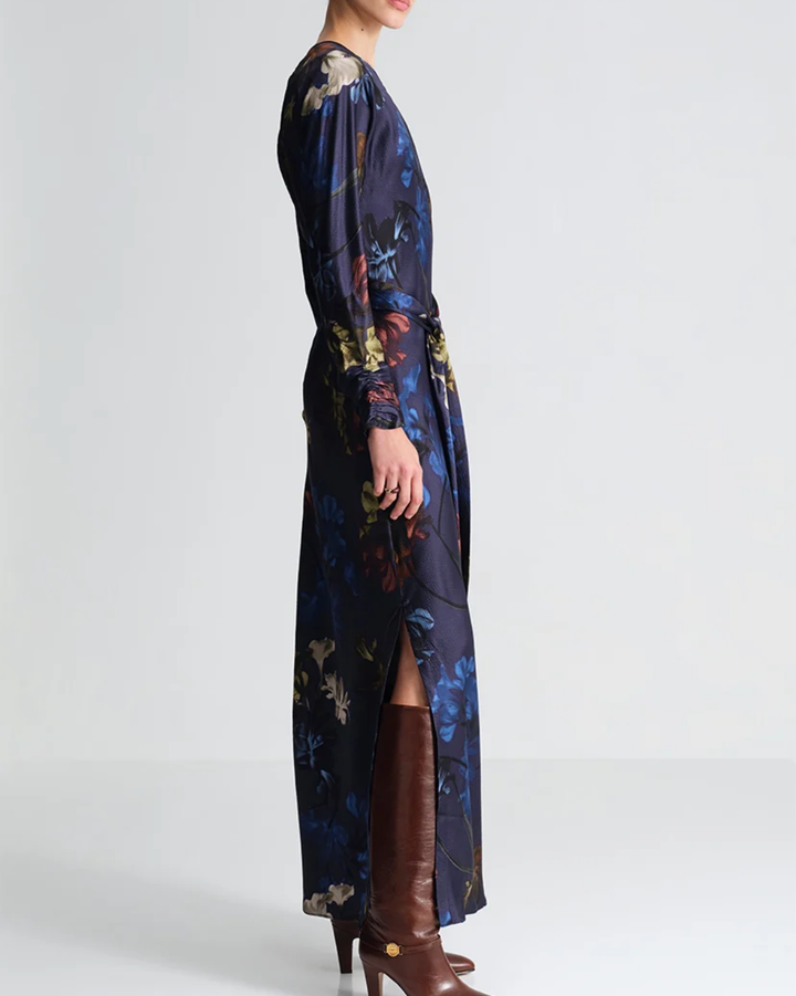 Montgommery Dress | Elysian Flora Navy
