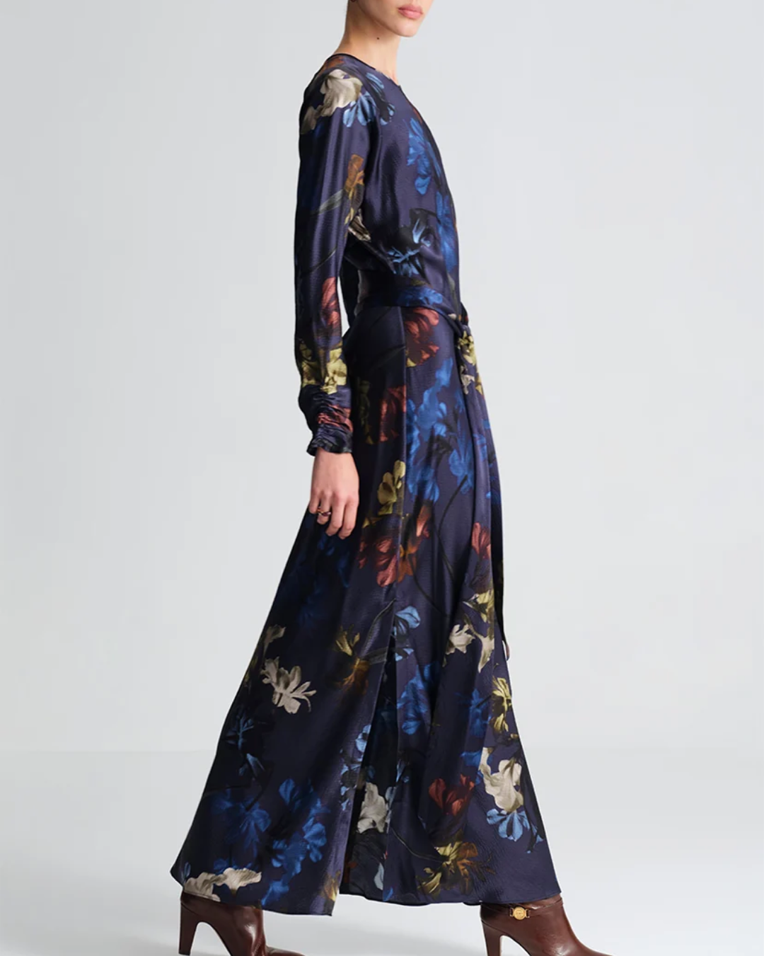 Montgommery Dress | Elysian Flora Navy