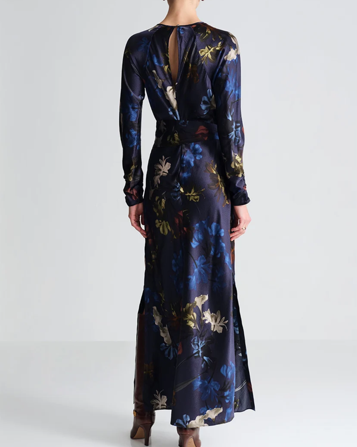 Montgommery Dress | Elysian Flora Navy