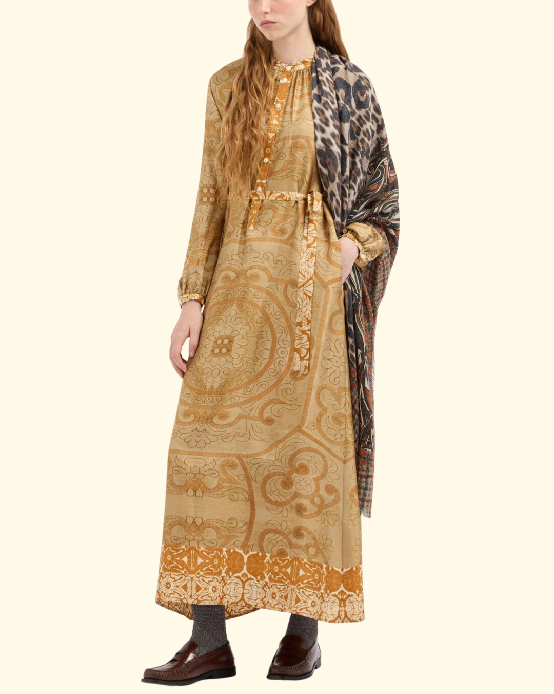 Aloe Shirt Dress | Zafferano Bruciato