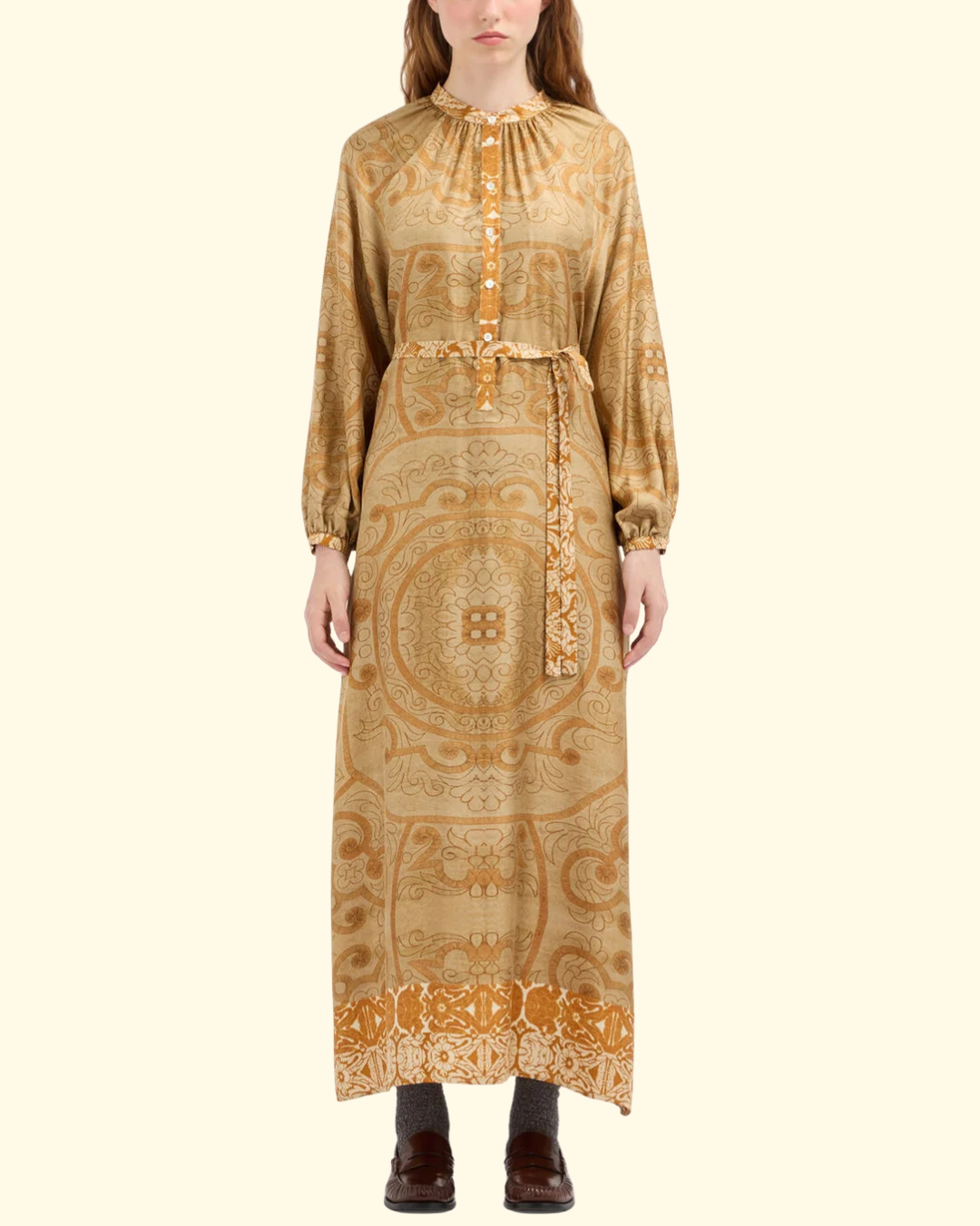 Aloe Shirt Dress | Zafferano Bruciato