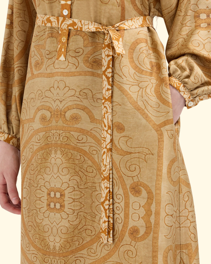 Aloe Shirt Dress | Zafferano Bruciato