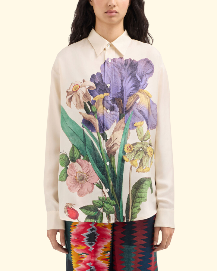 Aloe Long Sleeve Shirt | Iris Su Lino