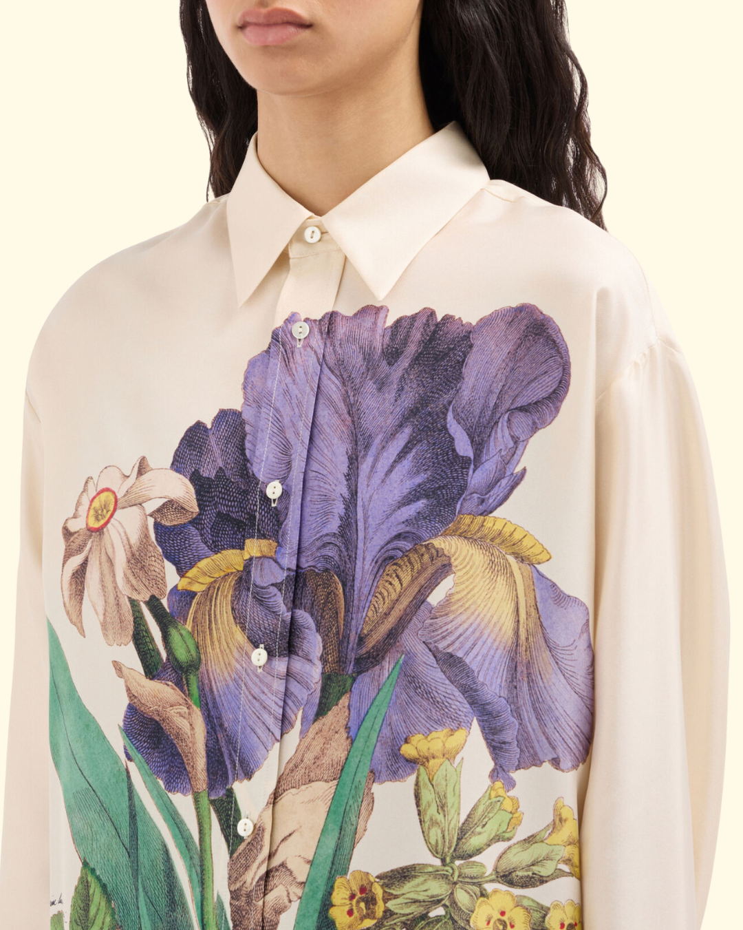 Aloe Long Sleeve Shirt | Iris Su Lino