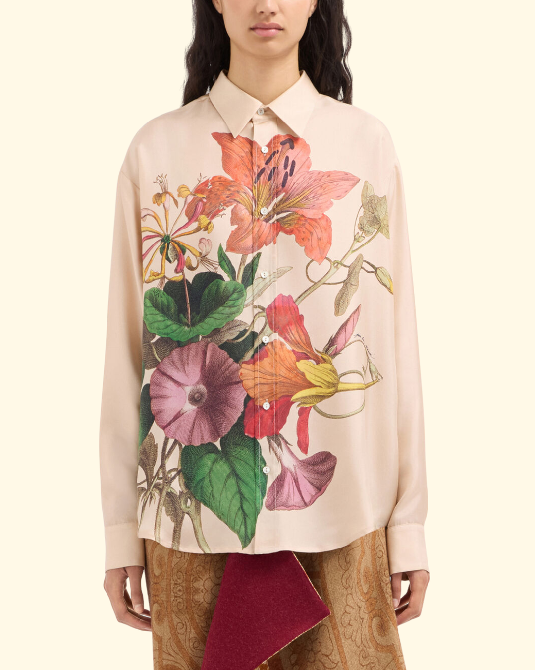 Aloe Long Sleeve Shirt | Serra Di Seta