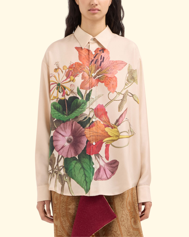 Aloe Long Sleeve Shirt | Serra Di Seta