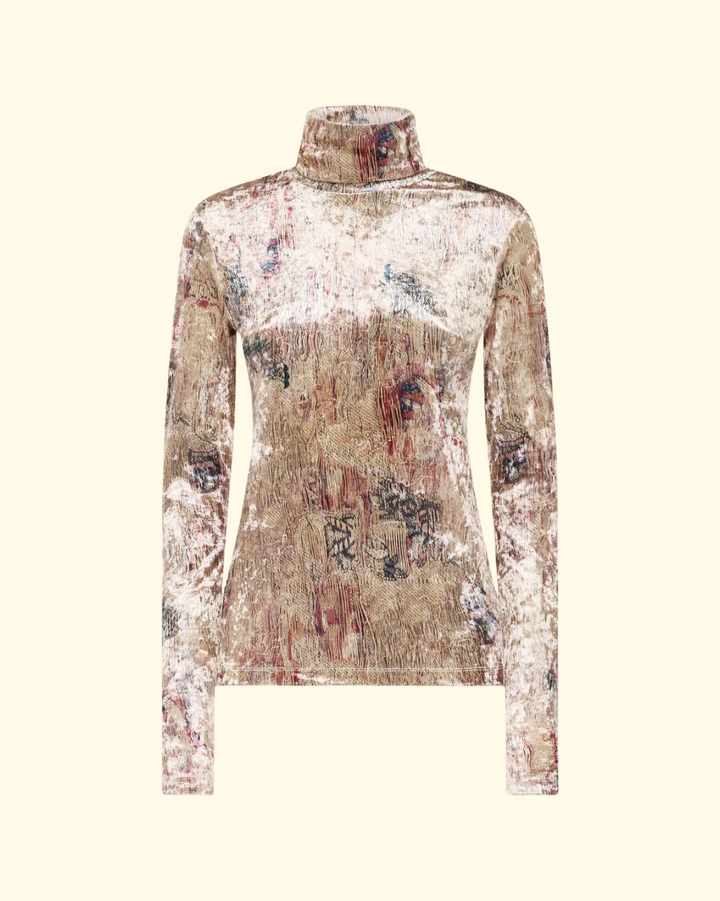 Ranat Turtleneck Top | Origami Di Basalto