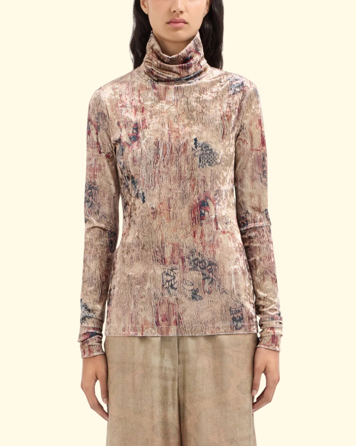 Ranat Turtleneck Top | Origami Di Basalto