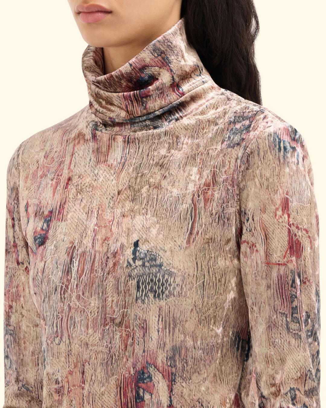 Ranat Turtleneck Top | Origami Di Basalto