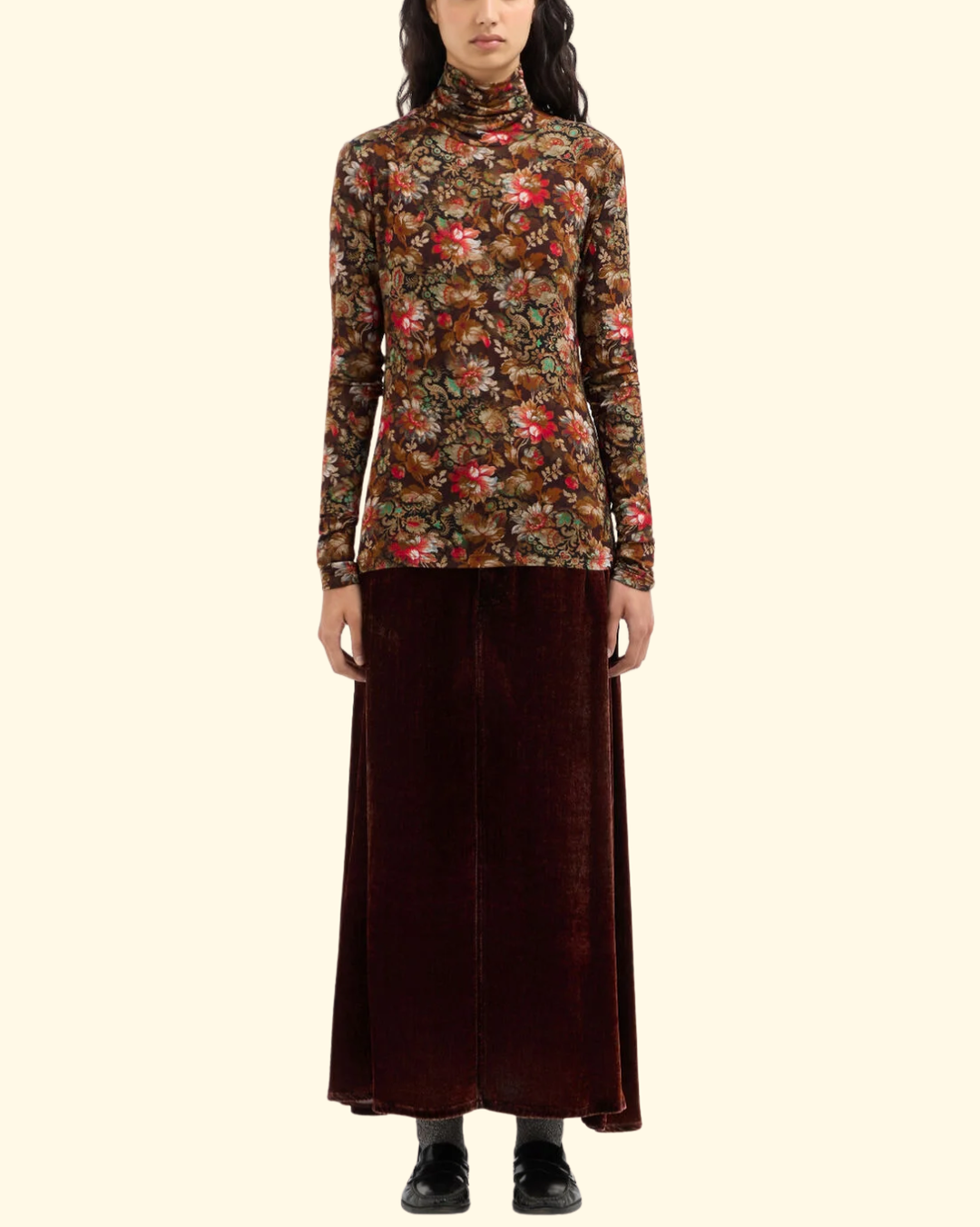 Sassonia Turtleneck Top | Miniatura Di Noce